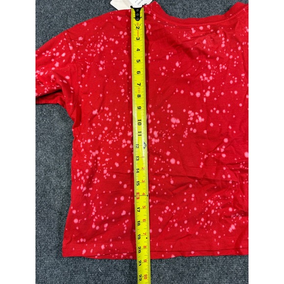 Oklahoma Sooners Shirt Womens Large Red Cropped T Shirt Crop Top NCAA NWT - Picture 6 of 9